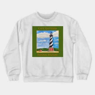 Lighthouse on Cape Hatteras National Seashore Crewneck Sweatshirt